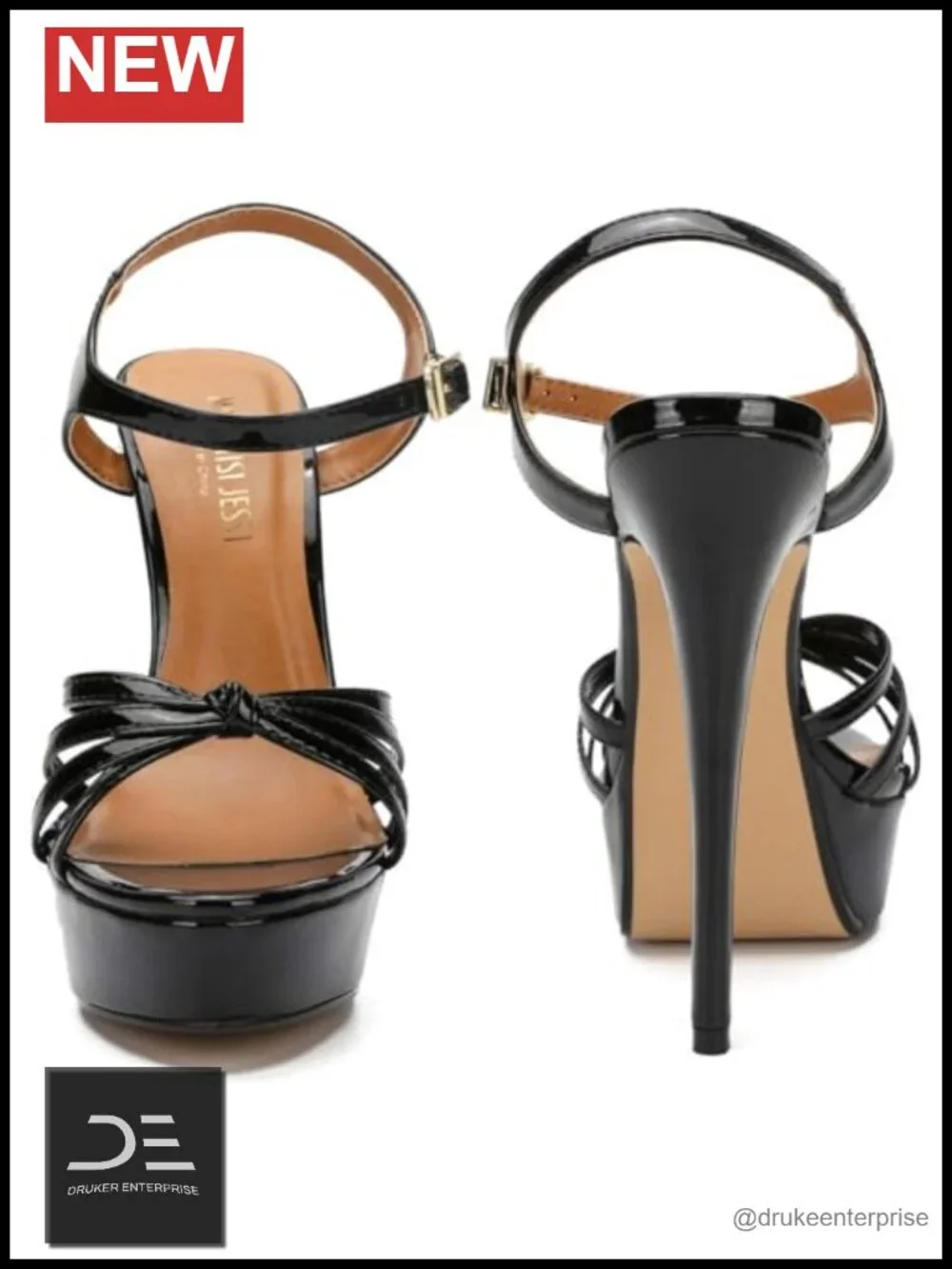 Flatform Stiletto High Heel Strapy Slingback Sandals